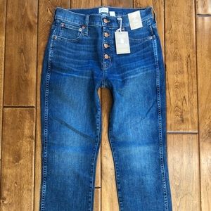 NWT J. CREW Vintage Straight Button Fly Jeans 27